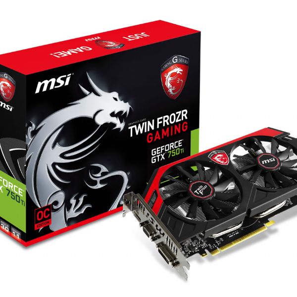 MSI N750Ti TF 2GD5 OC GAMING GTX750Ti 2G 128B GDDR5 DVI VGA HDMI