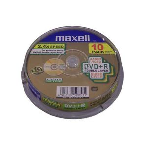 MAXELL DVD+R 8.5GB 8X DL 10LU CAKEBOX - 275987.02.TW