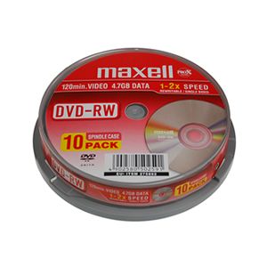 MAXELL DVD-RW VCAM 30 DAKIKA 10LU CAKEBOX - 275936.35.
