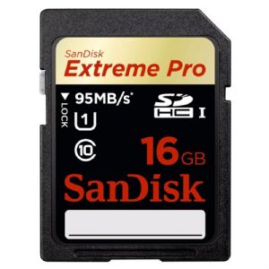 16GB SD KART 95Mb/s EXT PRO C10 SANDISK SDSDXPA-016G-X46