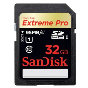 32GB SD KART 95Mb/s EXT PRO C10 SANDISK SDSDXPA-032G-X46
