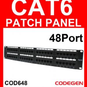 CODEGEN 48 PORT CAT-6 PATCH PANEL