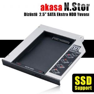 AKASA NSTOR LAPTOP SATA OPTIK/SATA HDD DNSTRC AK-OA2SSA-BK