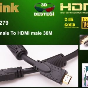 S-LINK SLX-279 1.4V HDMI-HDMI KABLO 30M