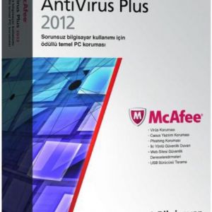 MCAFEE ANTIVIRUS PLUS FIREWALL 2012 1 KULLANICI