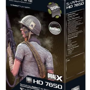 SAPPHIRE HD7850 OC 2GB 256B 16X GDDR5 11200-14-40G HDMI+2DVI+DP