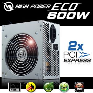 HIGH POWER ECO AKTIF PFC POWER SUPPLY 600W HPE-600-A12S
