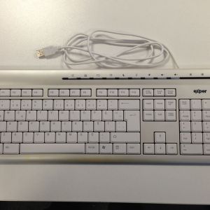 D-S-EXPER KB220E ULTRA FLAT KLAVYE PEARL WHITE