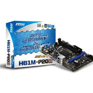 MSI H61M-P20 G3 DDR3 VGA DVI LAN SATA2 USB2.0