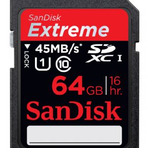 64GB SD KART 45Mb/s EXTREME SANDISK SDSDX-064G-X46