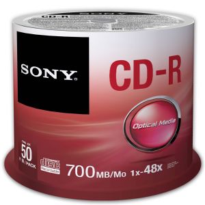 SONY CD-R 52X 50L CAKEBOX - 50CDQ80SP