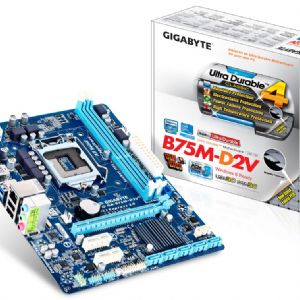 GIGABYTE B75M-D2V DDR3 SES VGA GLAN 16X