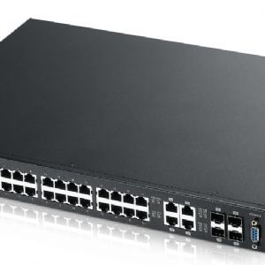 ZYXEL ES3500-24HP 24 PORT 10/100+4XDUAL SFP L2 YNETLEBLR POE SWITCH