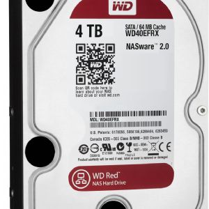 4TB WD 3.5 INTELLIPOWER 64MB SATA3 WD40EFRX RED (7x24 NAS)