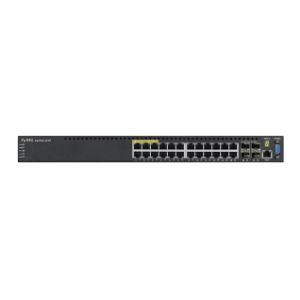 ZYXEL GS3700-24HP 24PORT 10/100/1000 + 4xSFP LAYER2 PLUS (LAYER 3 LTE)YNETLEBLR POE SWITCH