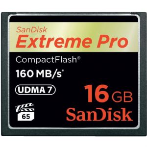 16 GB CF KART 160Mb/s EXT PRO SANDISK SDCFXPS-016G-X46