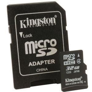 32GB MICRO SD KART BELLEK SDC4/32GB KINGSTON