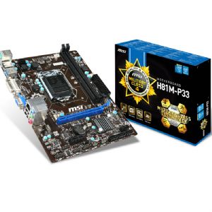 MSI H81M-P33 DDR3 M-ATX VGA DVI GLAN SATA3 USB3.0