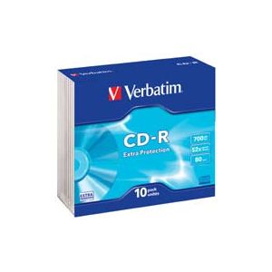 VERBATIM 43415  CD-R EXTRA PROTECTION 700MB 52X80 10 LU JEWEL CASE