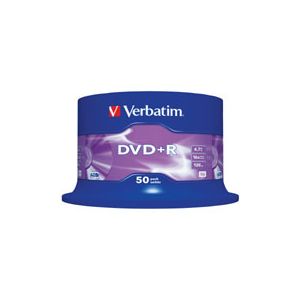 VERBATIM 43550  DVD+R AZO MATG. 4,7GB.16X 50 LI CAKEBOX