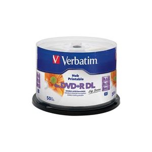 VERBATIM 97693  DVD+R DOUBLE LAYER 8.5GB 8X 50 LI SPINDLE