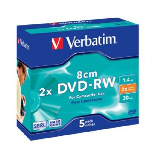 VERBATIM 43514  DVD-RW MATG MINI 1,4GB 8CM 5 LI JEWEL CASE