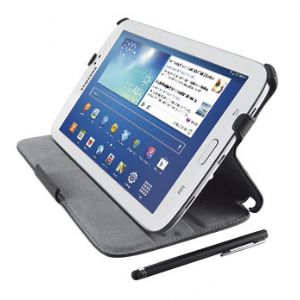 TRUST 19635 GALAXY TAB3 7.0INCH STILE FOLIO STAND KILIF&STYLUS KALEM-SIYAH