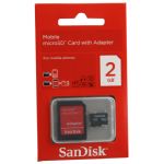 2GB MICRO SD KART+ADAPTOR C4 SANDISK SDSDQM-002-B35A