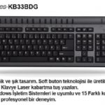 ARTES KB33BDG MM Q USB GM/SYAH KLAVYE