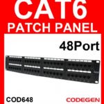 CODEGEN 48 PORT CAT-6 PATCH PANEL