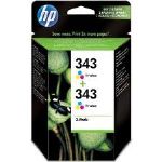 HP CB332EE (343) 2 LI PAKET UC RENKLI MUREKKEP PUSKURTMELI BASKI KARTUSLARI