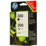HP CN637EE (300) BIRLESIK PAKET SIYAH/UC RENKLI MUREKKEP KARTUSLARI