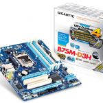 GIGABYTE B75M-D3H DDR3 SES VGA GLAN 16X