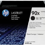 HP CE390XD (90X) IKILI PAKET SIYAH LASERJET TONER KARTUSU