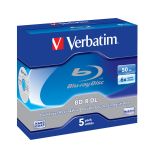 VERBATIM 43748  BD-R 6X 50GB DOUBLE LAYER 5 LI JEWEL CASE