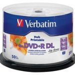 VERBATIM 97693  DVD+R DOUBLE LAYER 8.5GB 8X 50 LI SPINDLE